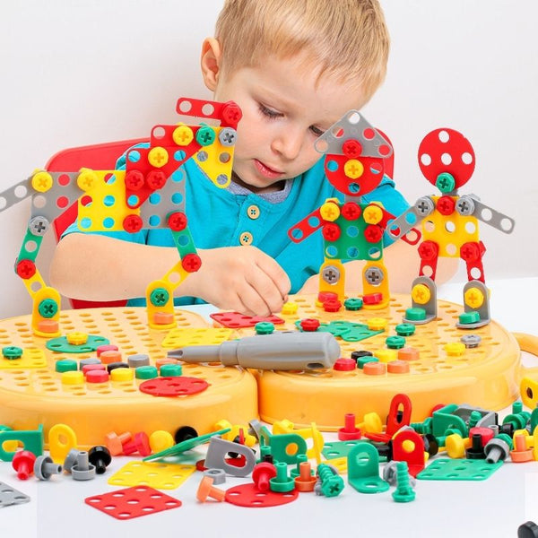 Jouet Montessori Busy Board avec Visseuse - Jouet Educatif pour