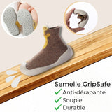 Chaussures CutieShoes™ pour enfants - Modèles premiers pas en coton et caoutchouc, conçues pour épouser la forme naturelle du pied, prévenir les glissades et protéger les orteils. Design mignon avec motifs d'animaux variés, parfaites pour le confort et la sécurité des premiers pas de bébé.