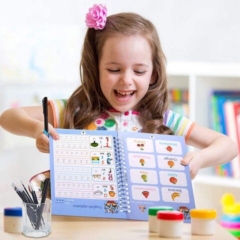 Livre de coloriage magique avec stylo pour enfant, jouet éducatif