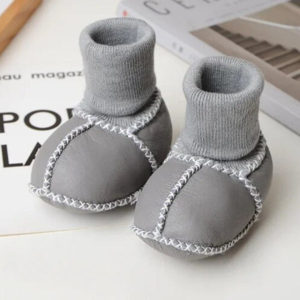 WintyShoes™ Chaussures d'hiver en cuir et laine pour bébé