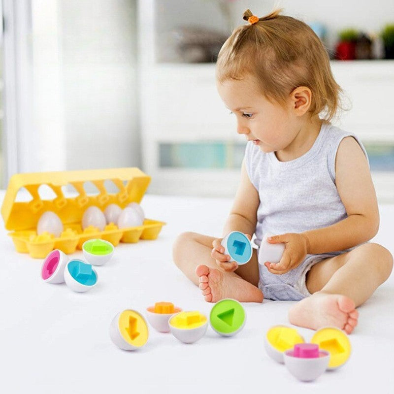 Œufs Montessori formes 6 pièces - Éveil cognitif