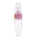 Biberon-cuillère BottleSpoon en silicone alimentaire sans BPA, idéal pour une transition douce du biberon à la cuillère. Capacité de 90 ML, conçu pour les bébés de plus de 4 mois. Évite les éclaboussures et permet un dosage précis des repas tels que la purée, bouillie et céréales. Facile à nettoyer et stériliser.